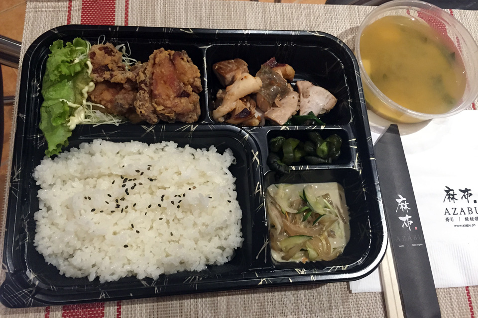 セブのハルカのお昼の日本食お弁当
