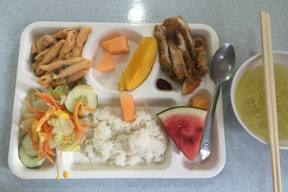 フィリピン留学の老舗の語学学校CNE1の食事