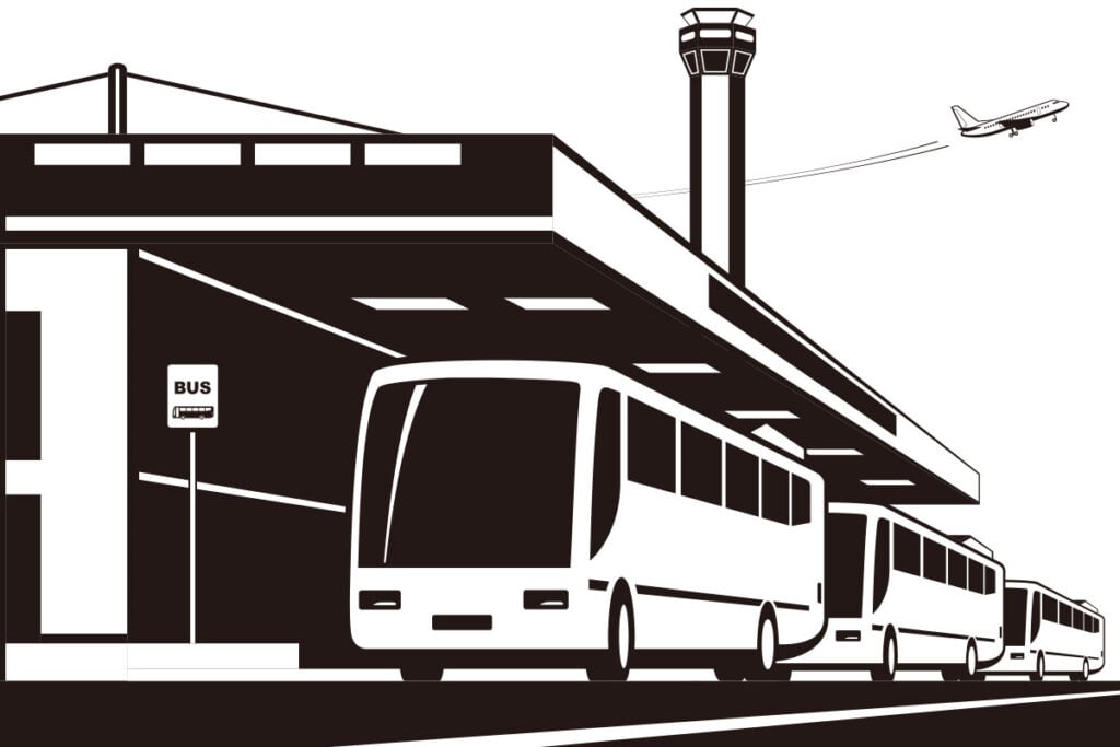 マニラ空港のターミナル間の無料シャトルバス