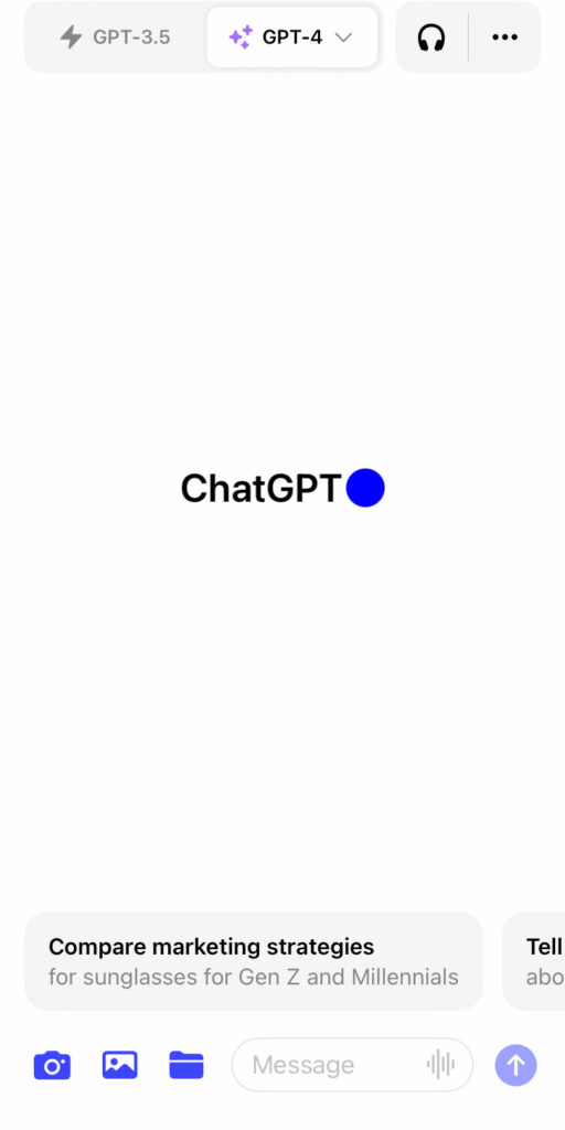 chatGPTスマホアプリ イヤホンアイジョン