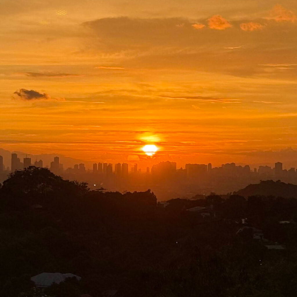 マニラの夕日