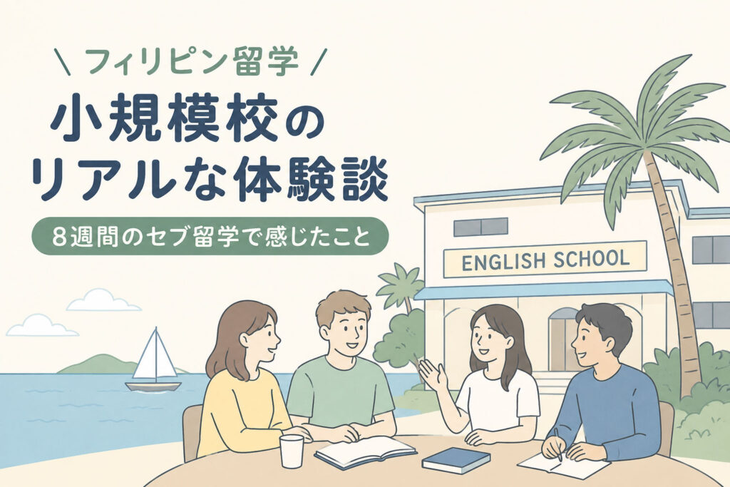 セブ留学で小規模校を選んで感じたデメリット